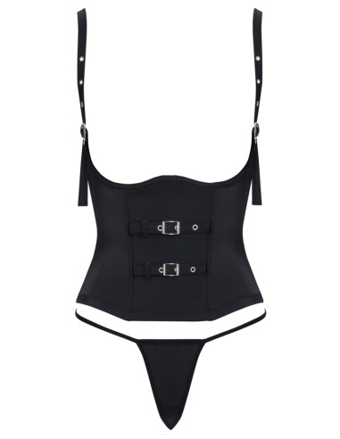 Ensemble corset seins nus noir - Cottelli PARTY 